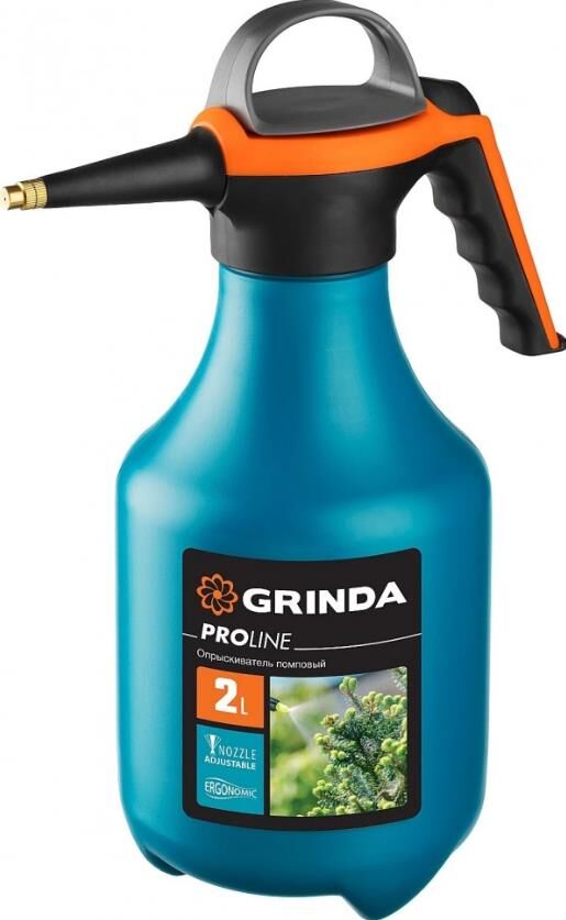 GRINDA PP-2 опрыскиватель 2 л, помповый, колба из полиэтилена 425052