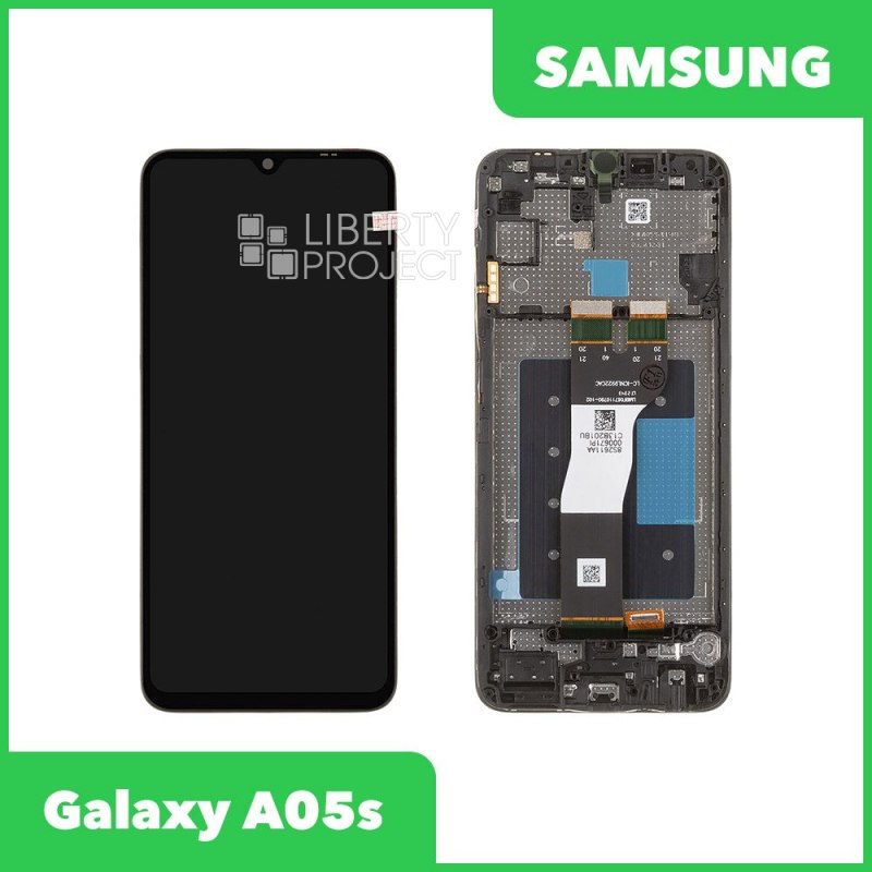 LCD дисплей для Samsung Galaxy A05s SM-A057 в рамке (черный)OR
