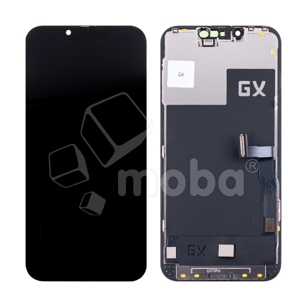 Дисплей для iPhone 13 Pro (A2640) в сборе с тачскрином Черный - GX (Hard OLED) (площадка под IC)