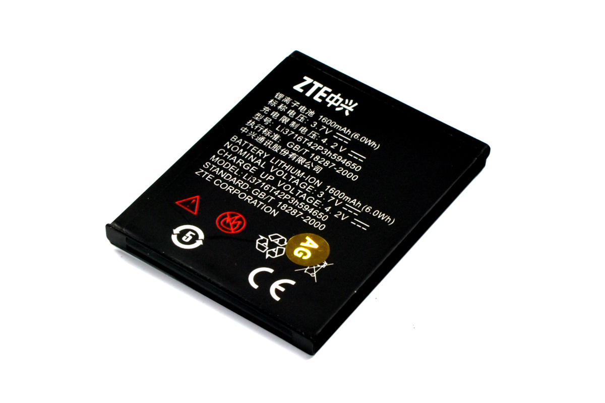 Аккумулятор для ZTE Li3716T42P3h594650 V970 1650 мАч батарея