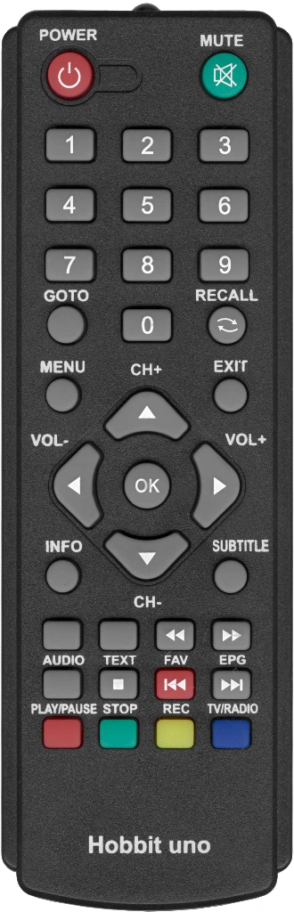 Пульт Huayu Hobbit UNO для DVB-T2 ресивера