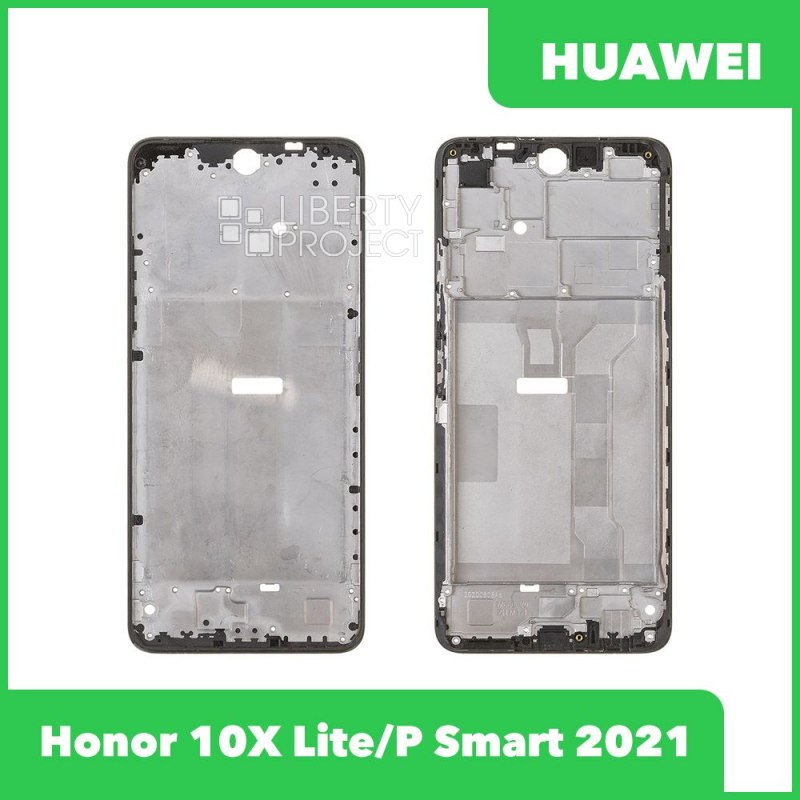 Рамка дисплея для Huawei Honor 10X Lite (DNN-LX9)/P Smart 2021 (PPA-LX1) (черный)