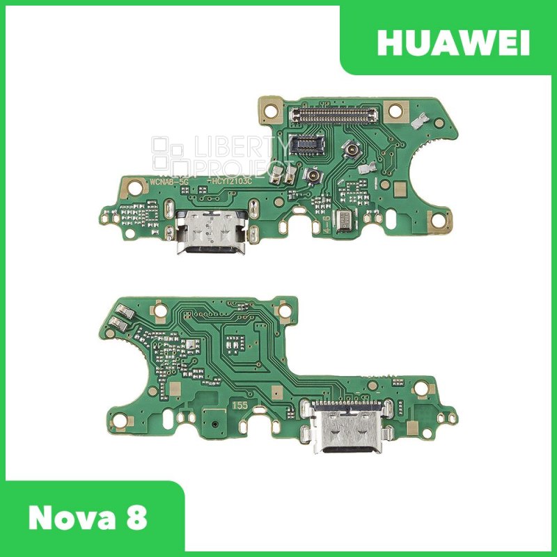 Шлейф/FLC Huawei Nova 8 (ANG-LX1) на системный разъём/микрофон