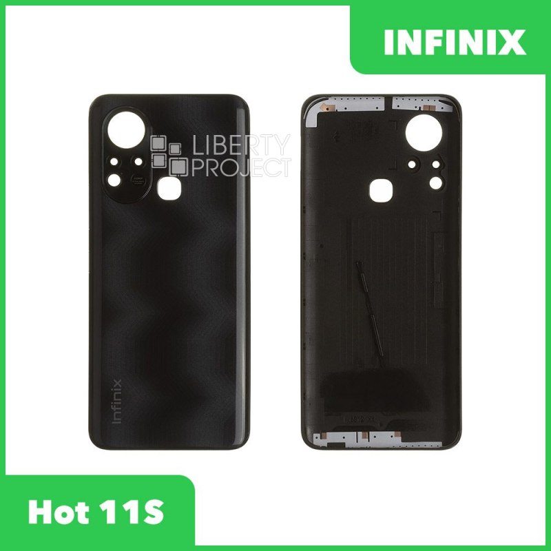 Задняя крышка для Infinix Hot 11S (X6812B) (черный)