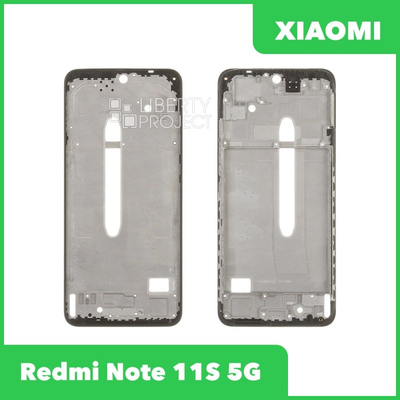 Рамка дисплея для Xiaomi Redmi Note 11S 5G (черный)