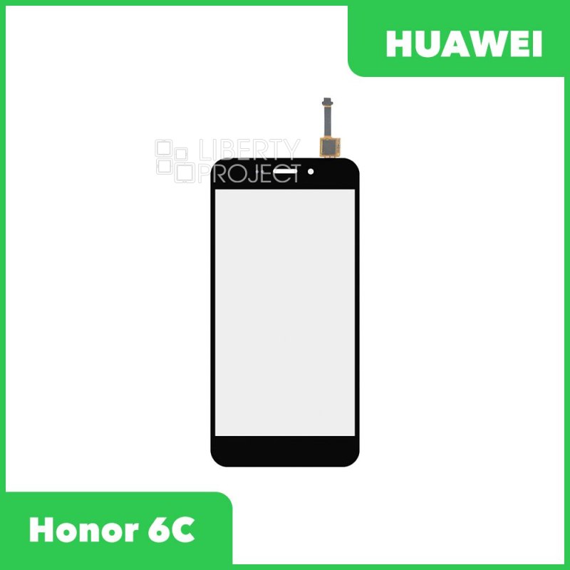Тачскрин + OCA плёнка для переклейки Huawei Honor 6C (черный)