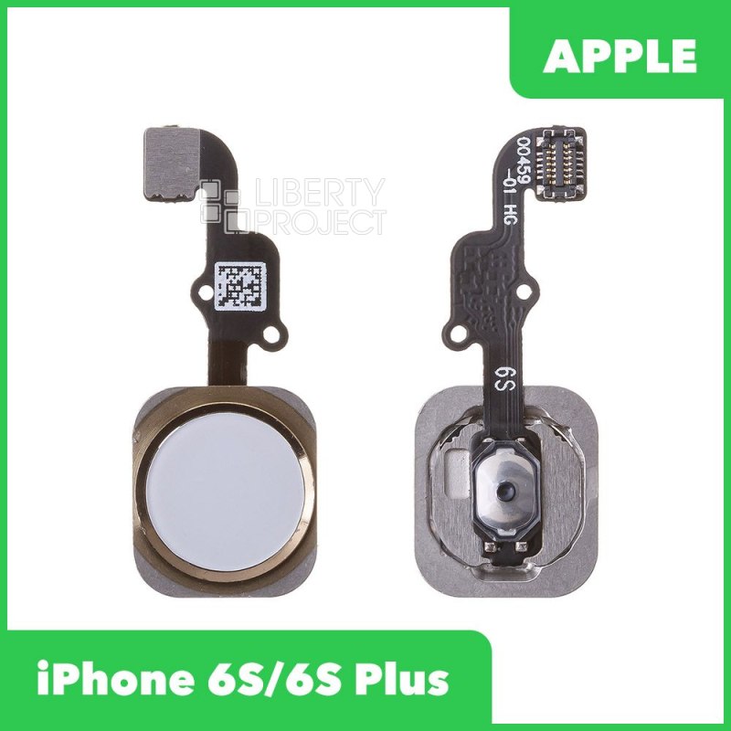Шлейф/FLC iPhone 6S/6S Plus на кнопку HOME (золото)