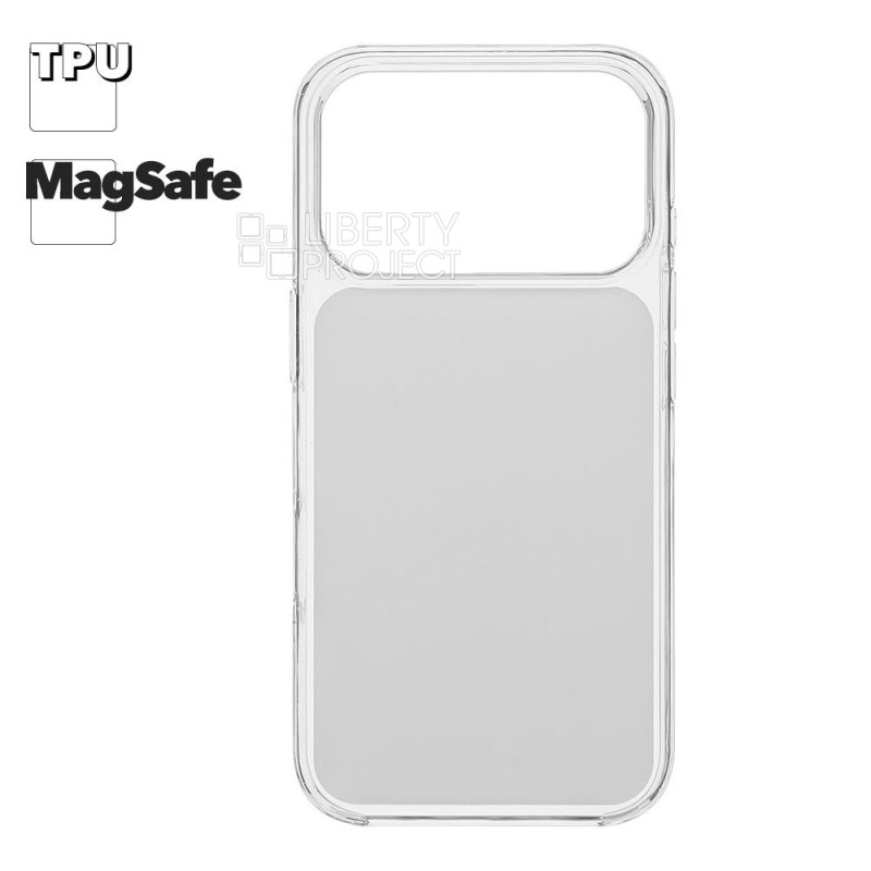 Защитная крышка для iPhone 17 Pro "Clear Case" MagSafe TPU (прозрачная)