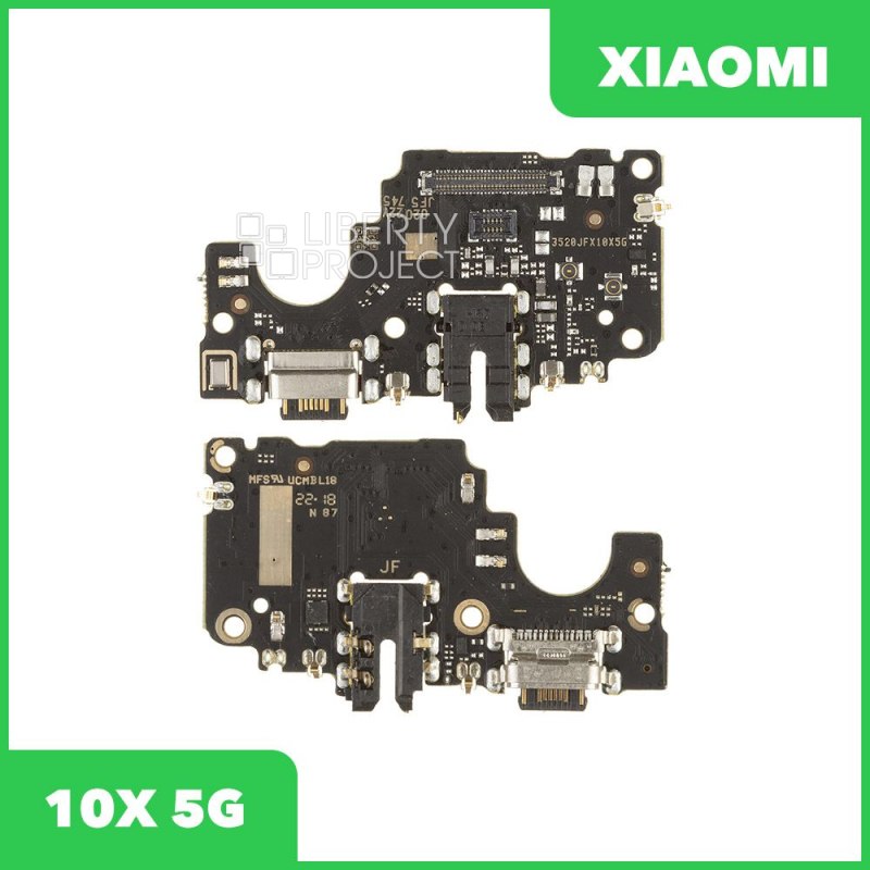 Шлейф/FLC Xiaomi Redmi 10X 5G (M2003J15SC) на системный разъём/разъём гарнитуры/микрофон