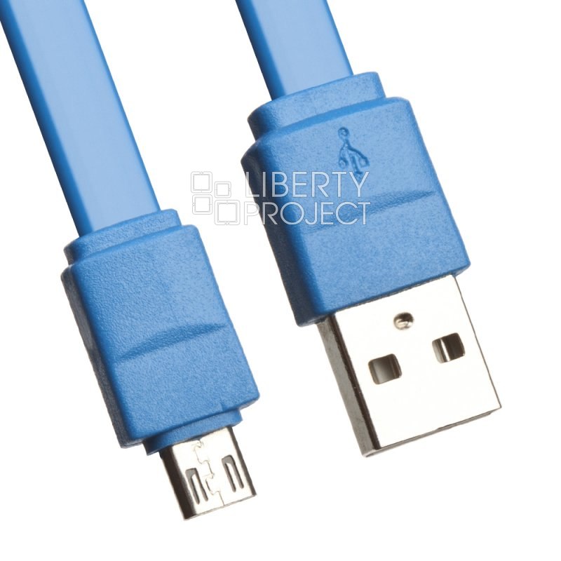 USB Дата-кабель "Stable and Faster" Micro USB 20 см. (синий)