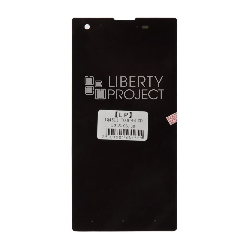 LCD дисплей для Fly IQ4511 Tornado One Octa в сборе с тачскрином (черный)