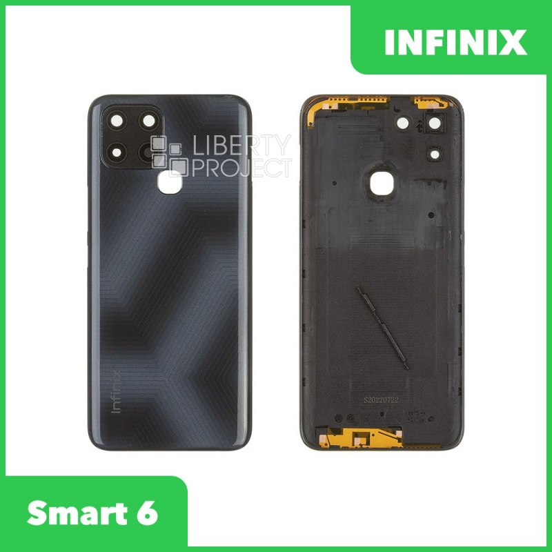 Задняя крышка для Infinix Smart 6 (X6511) (черный)