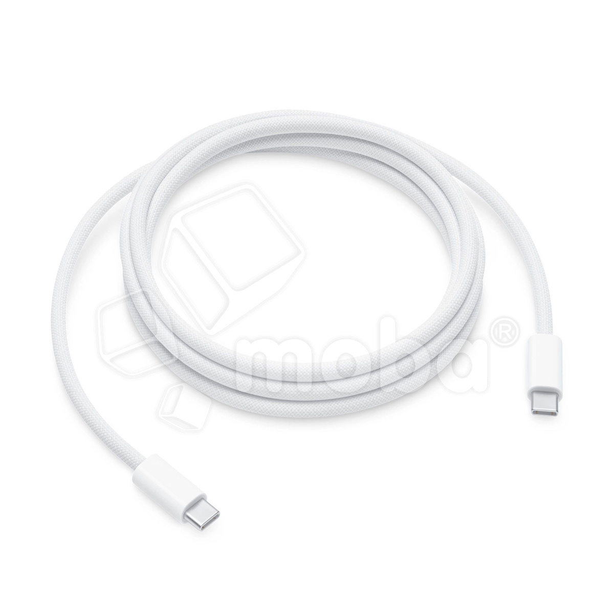 Кабель Type-C - Type-C для iPhone 15/15 Plus/15 Pro/15 Pro Max/16/16 Plus/16 Pro/16 Pro Max, 17/17 Pro/17 Pro Max/Air MacBook (240W, PD, оплетка нейлон, 2 м) Белый - OR