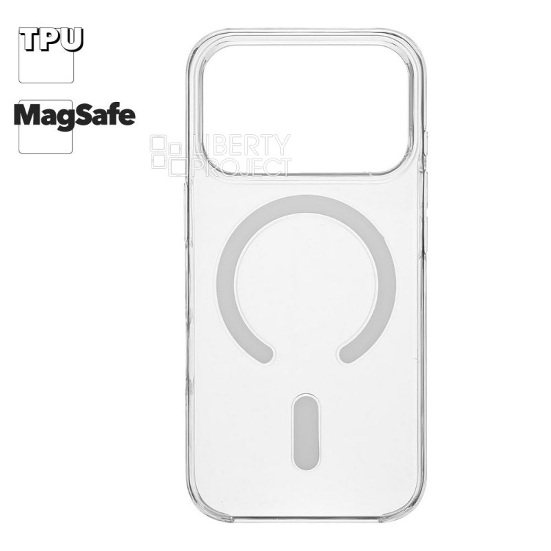 Защитная крышка для iPhone 17 Pro "Clear Case" MagSafe TPU 2.0 (прозрачная)