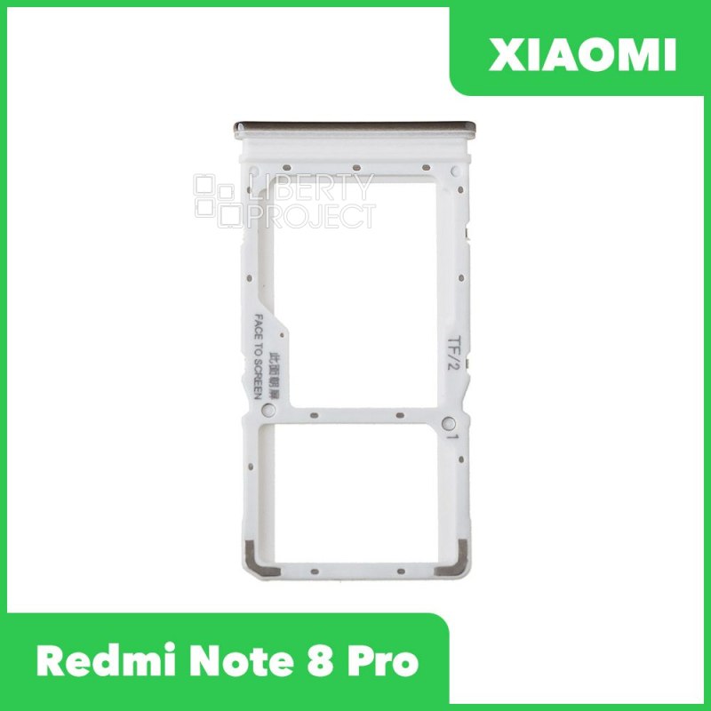 Держатель SIM карты для Xiaomi Redmi Note 8 Pro черный