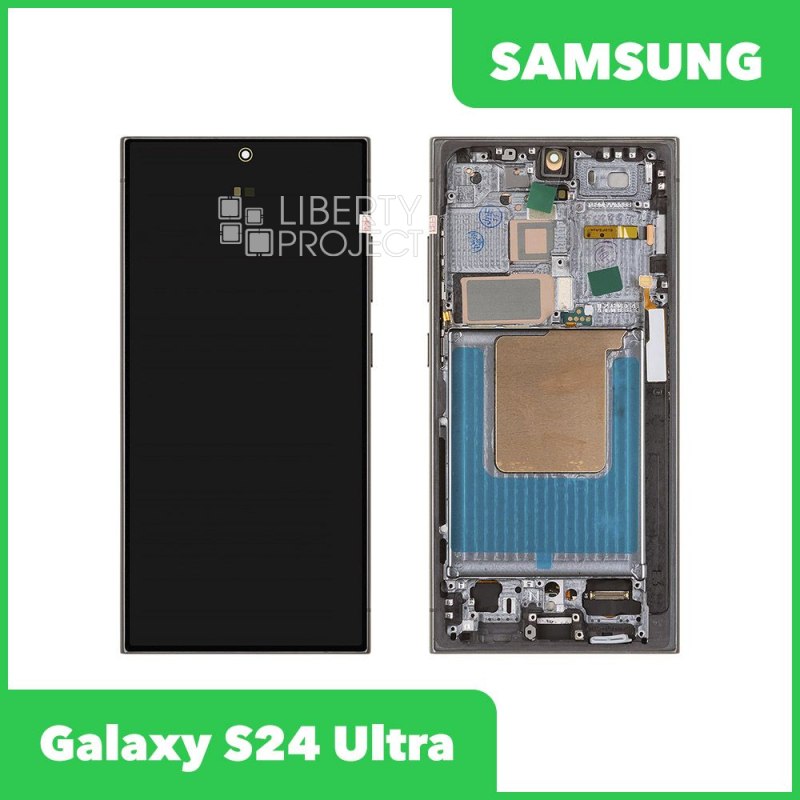 LCD дисплей для Samsung Galaxy S24 Ultra SM-S928 в сборе в рамке CK Soft OLED 6.81 (черный)