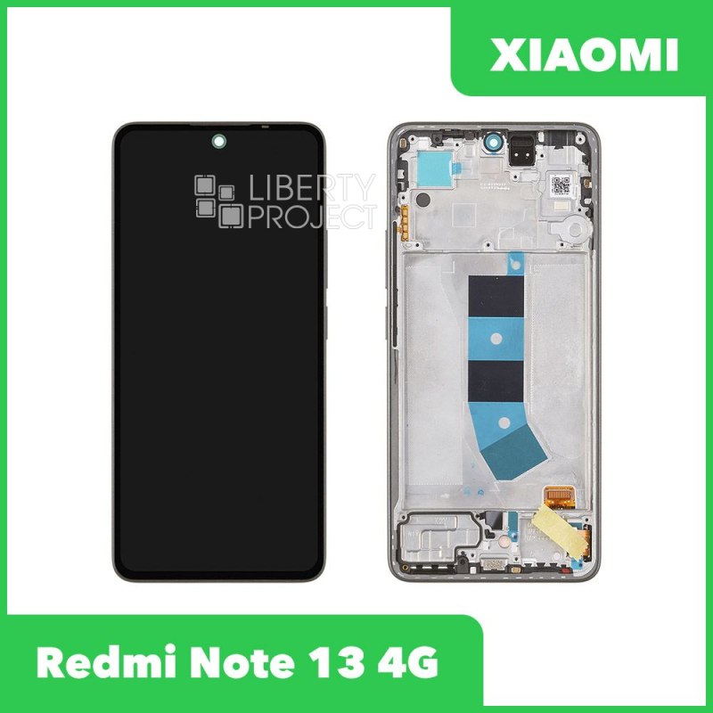 LCD дисплей для Xiaomi Redmi Note 13 4G (23129RAA4G) с тачскрином в рамке (черный) 100% OR SP