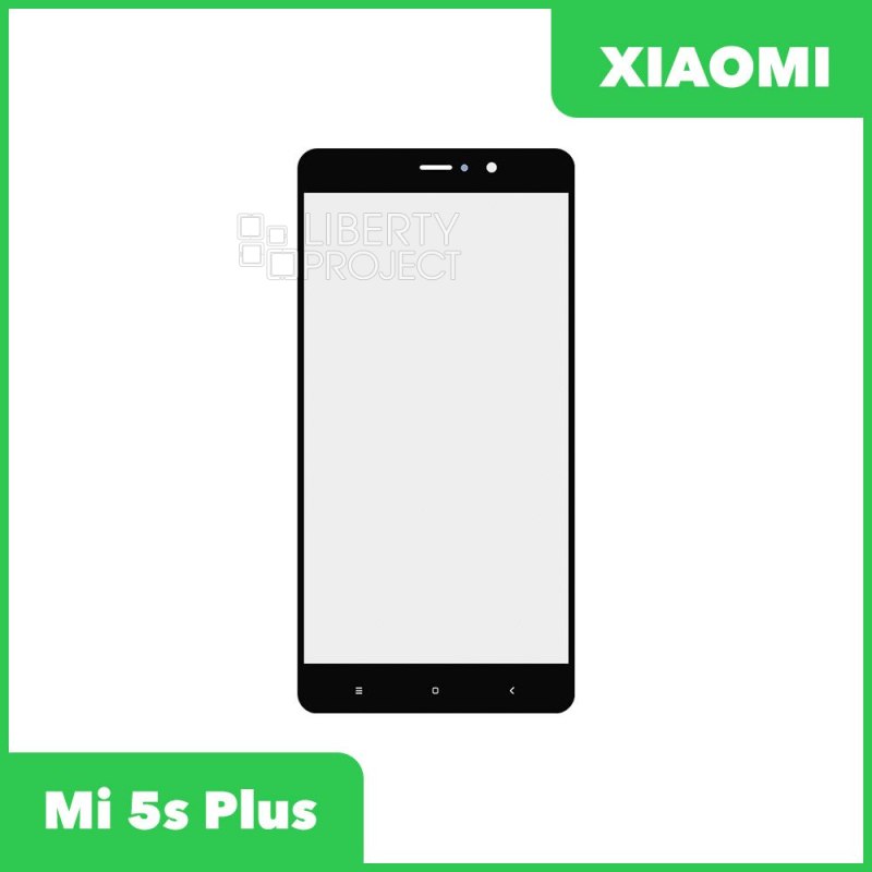 Стекло для переклейки Xiaomi Mi 5s Plus (черный)