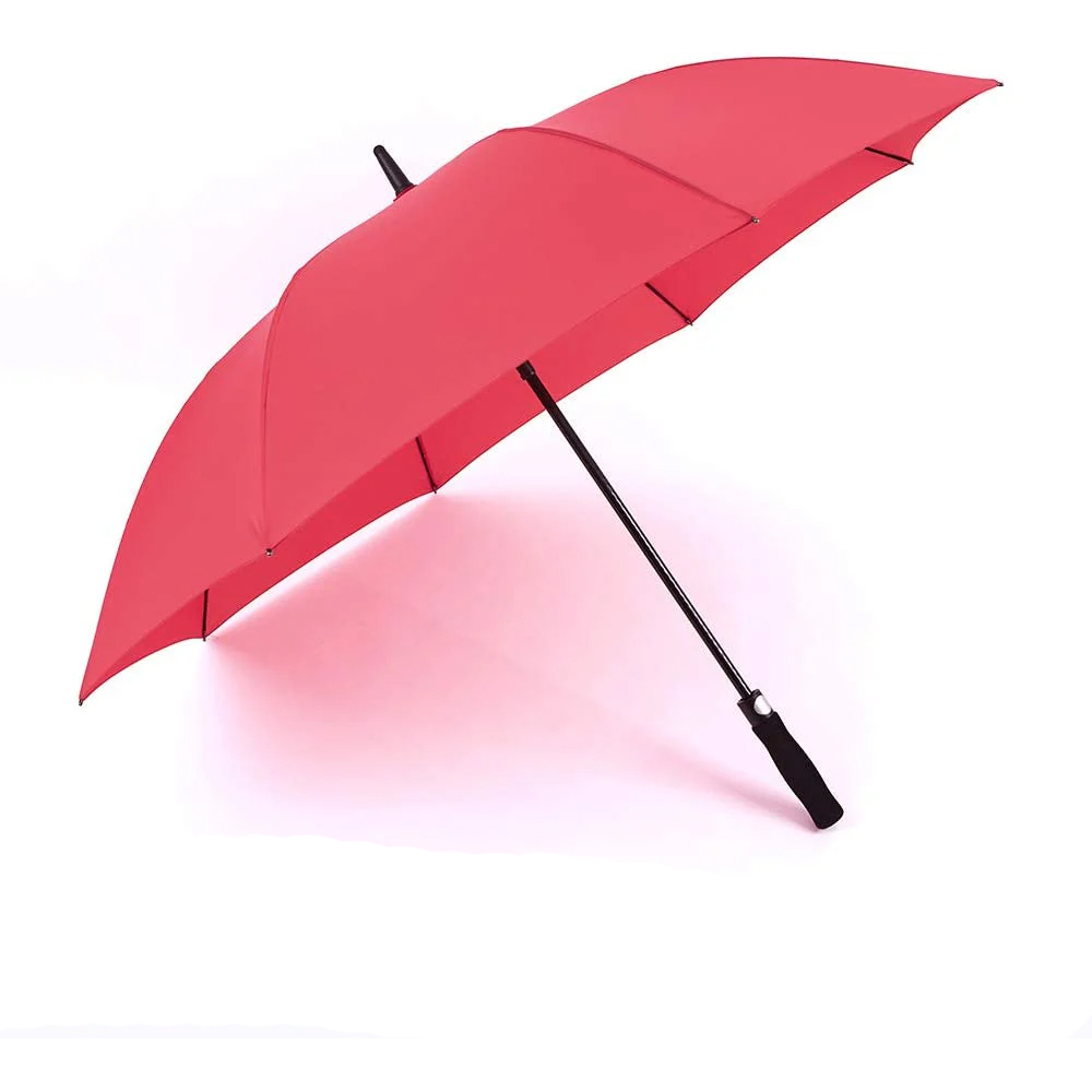 Зонт RiSETIME, Golf Automatic Umbrella, автоматический, трость с прямой ручкой, цвет: красный