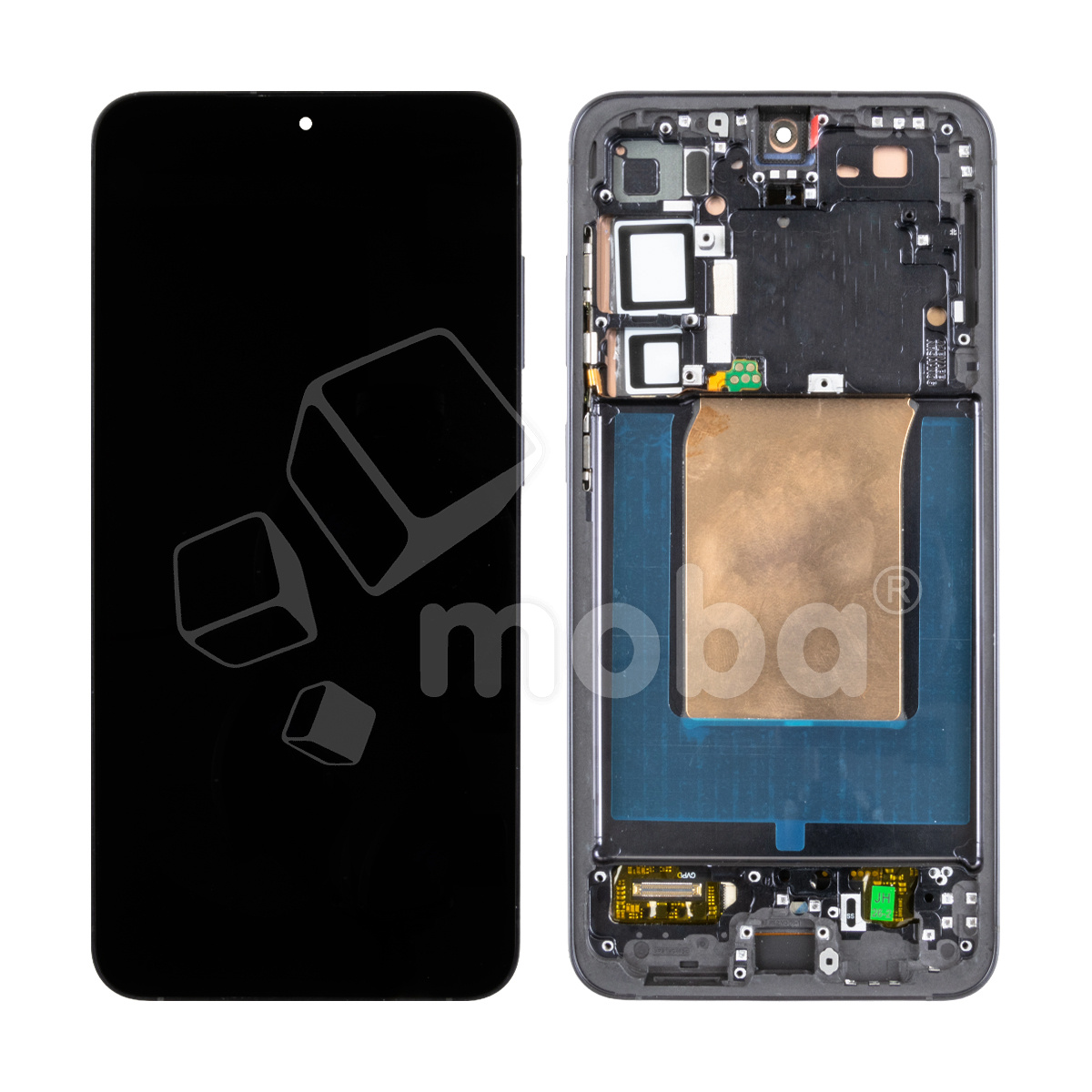 Дисплей для Samsung Galaxy S25+ (S936B) модуль с рамкой Черный - (OLED) (Full Size)
