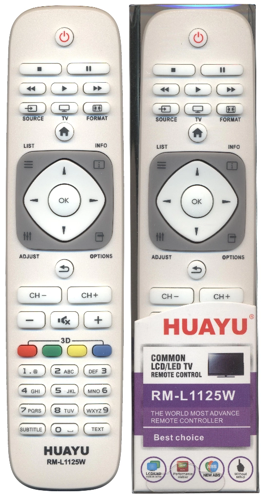 Универсальный пульт Huayu для Philips RM-L1125W 3D