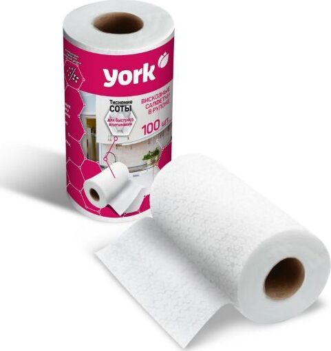 YORK вискозные 100шт. в рулоне (25х22,5) 020430