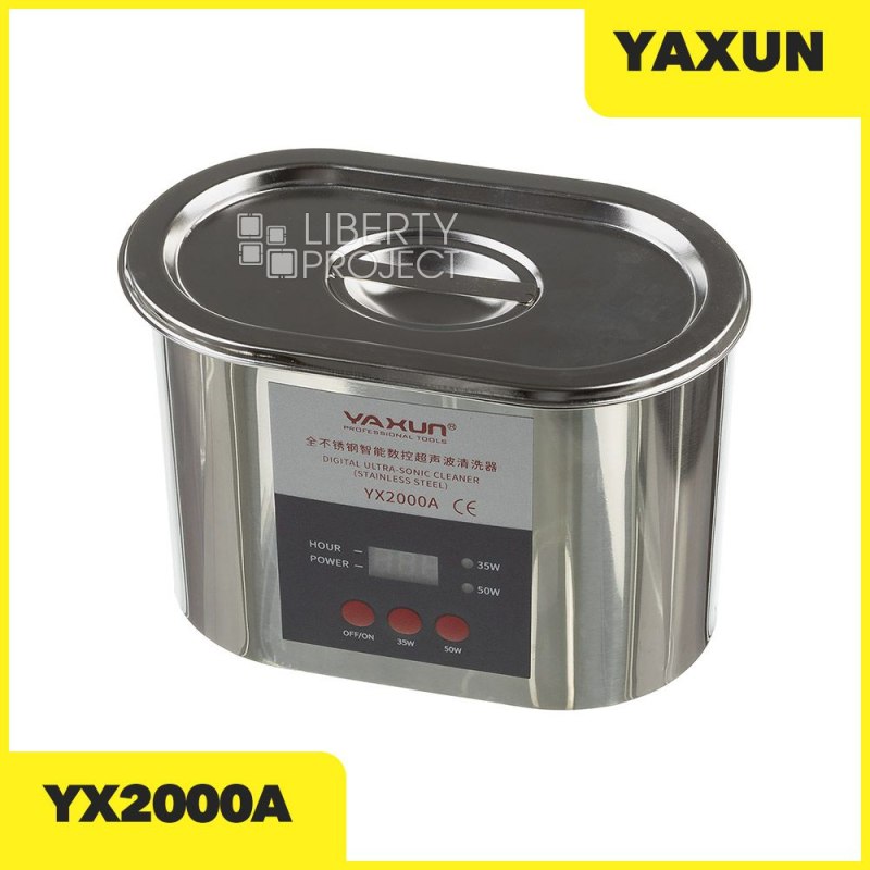 Ультразвуковая ванночка YAXUN YX2000A (35-50W,42KHZ,цифровой дисплей,хром.корпус,600мл.)