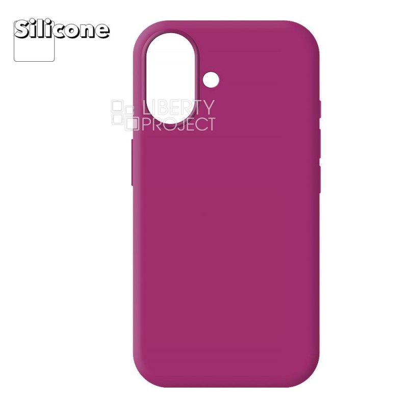 Силиконовый чехол для iPhone 16 "Silicone Case" Pink (розовый)