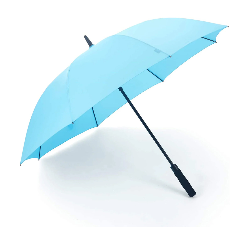 Зонт RiSETIME, Golf Automatic Umbrella, автоматический, трость с прямой ручкой, цвет: светло-голубой
