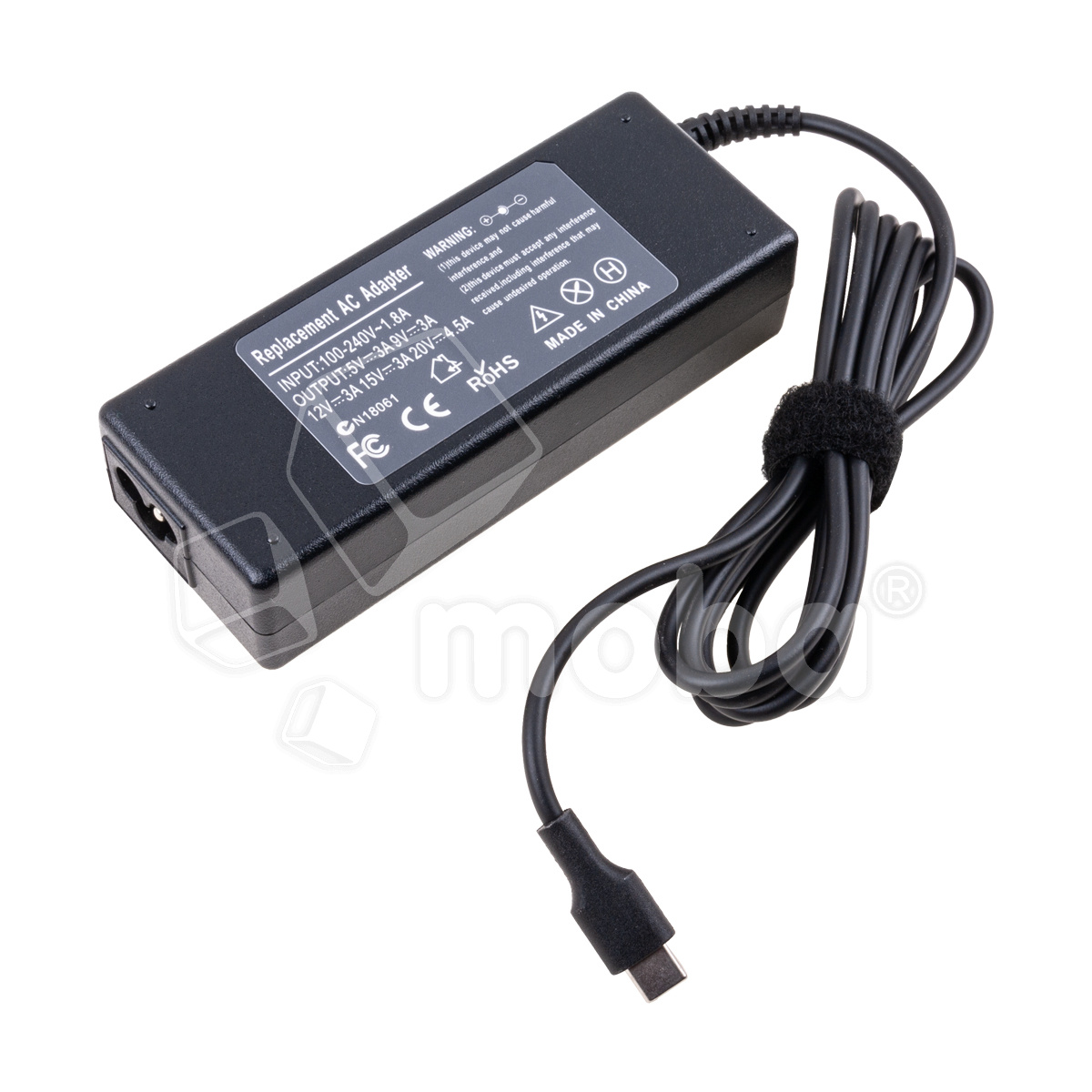 Блок питания (сетевой адаптер) для ноутбука 20V, 4,5A, 90W (Type-C) - Стандарт (без сетевого кабеля)