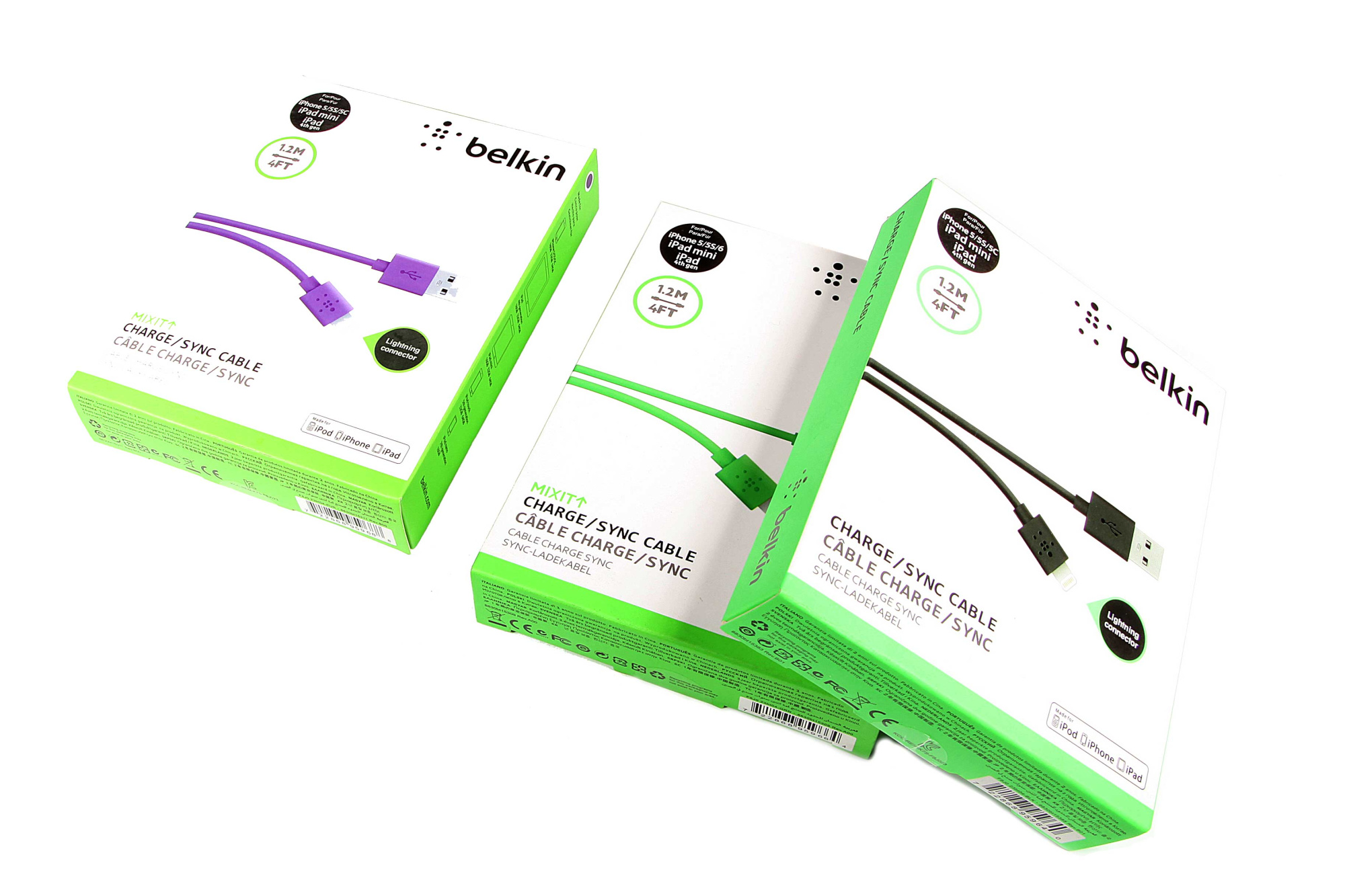 USB Провод для 5/5S Lightning BELKIN 4FT