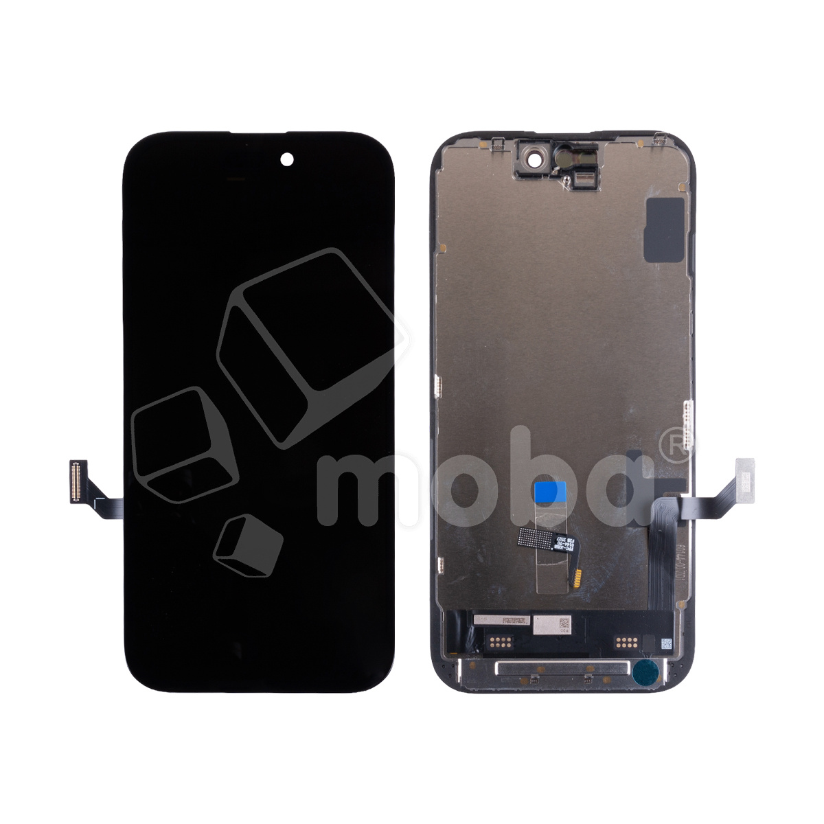 Дисплей для iPhone 15 (A3090) в сборе с тачскрином Черный - (Hard OLED) Стандарт (площадка под IC)