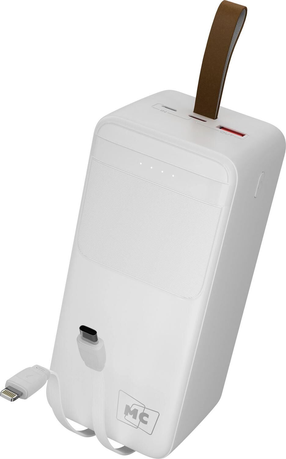 Powe Bank MORE CHOICE (4620202552860) PB59-50 50000mAh 1USB+1Type-C+1micro-USB 3.0A 22.5W+PD20W+QC3.0 , белый