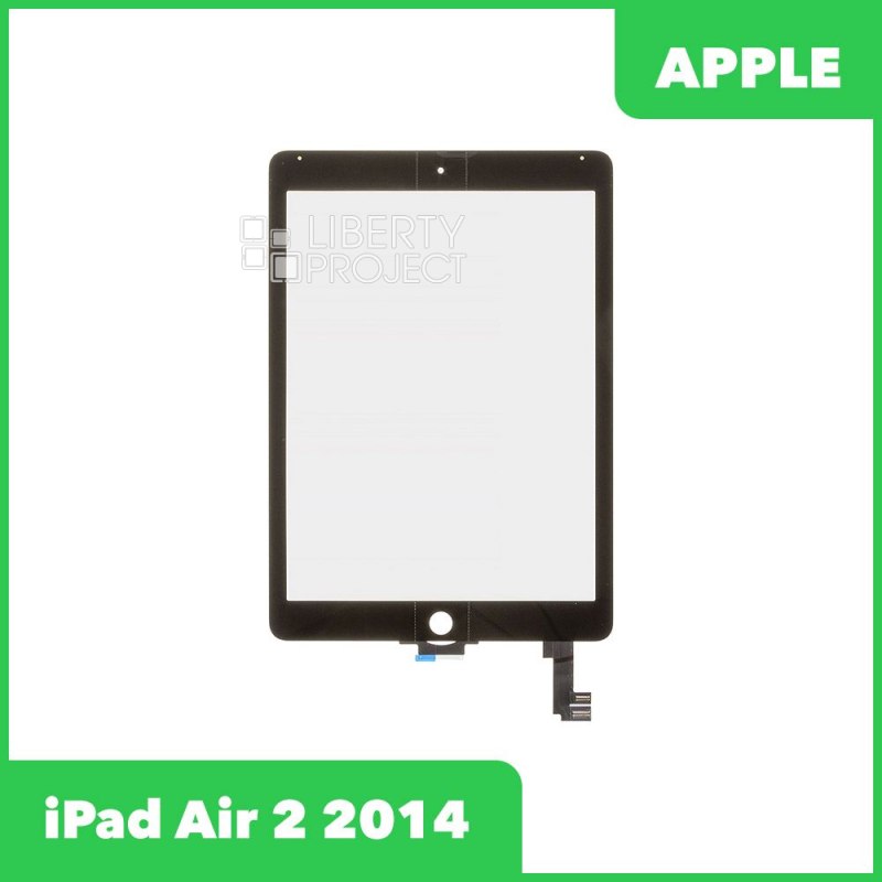 Тачскрин для Ipad Air 2 (2014) G+OCA PRO олеофобное покрытие (черный)+OCA
