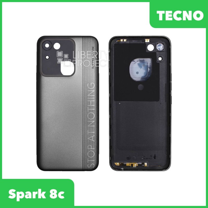 Задняя крышка для Tecno Spark 8C (KG5N) (черный)