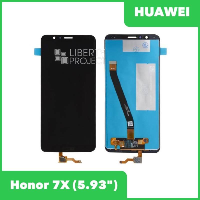 LCD дисплей для Huawei Honor 7X (BND-AL10/BND-L21/BND-L24/BND-TL10) с тачскрином (черный)