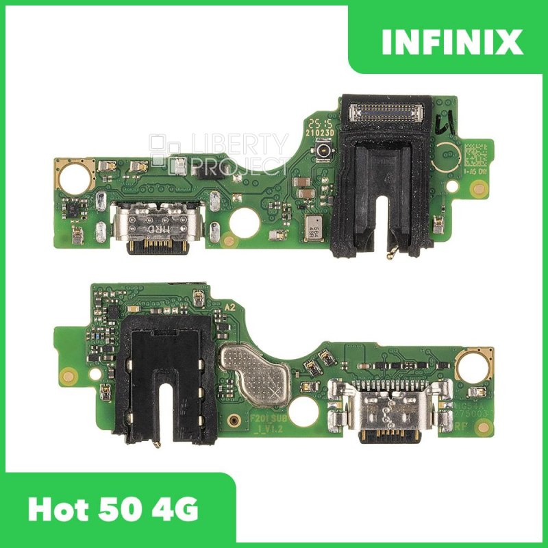 Шлейф/FLC Infinix Hot 50 4G на системный разъём/микрофон, ориг