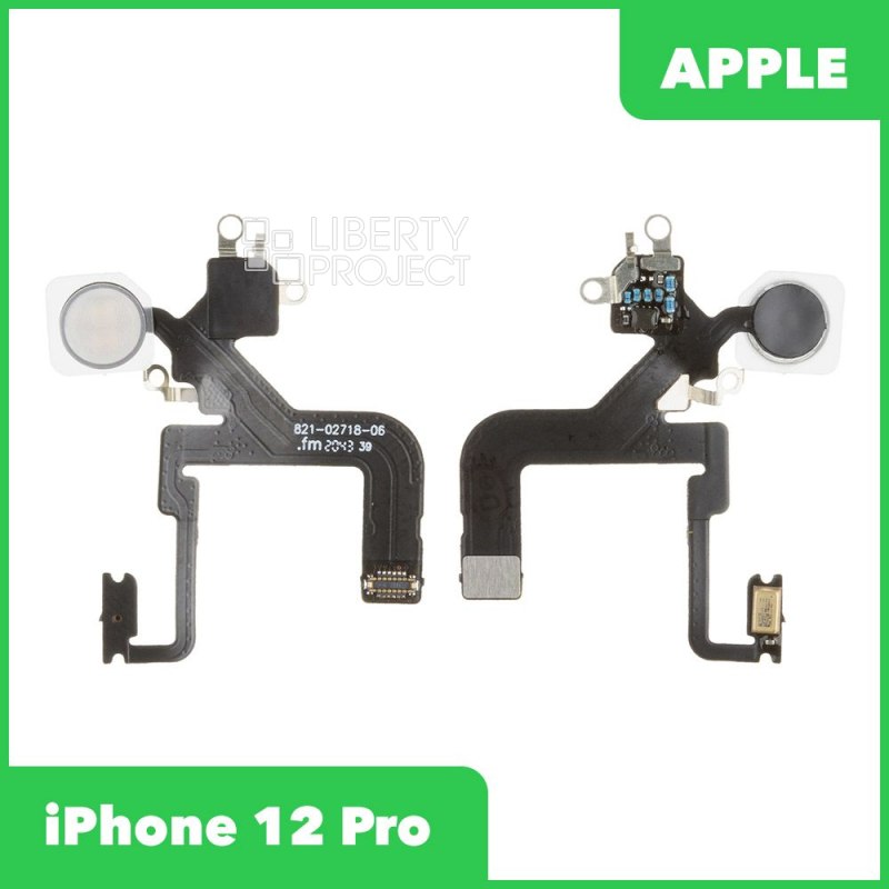 Шлейф/FLC iPhone 12 Pro микрофон/вспышка