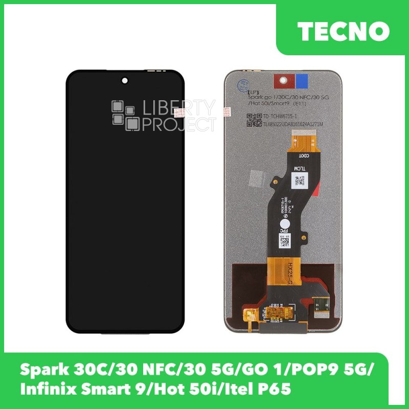 LCD дисплей для Tecno Spark 30C/30 NFC/30 5G/GO 1/POP9 5G/Smart9/Hot 50i/Itel P65 OR (NEW)