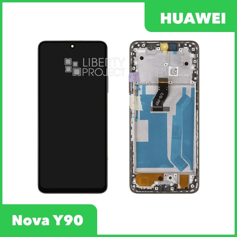 LCD дисплей для Huawei Nova Y90 (CTR-LX1) с тачскрином в рамке (черный) OR LCD