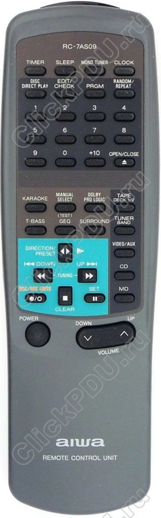 Пульт Aiwa RC-7AS09 к муз. центру для музыкального центра Aiwa