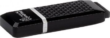 USB флеш SMARTBUY (SB4GBQZ-K) 4GB QUARTZ SERIES BLACK