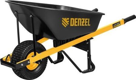 Изделия канатно-веревочные DENZEL Тачка строительная, усиленная, объем 140 л, 230 кг, колесо 15х6.00-6 68999