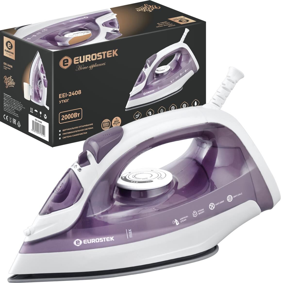 Утюг EUROSTEK EEI-2408