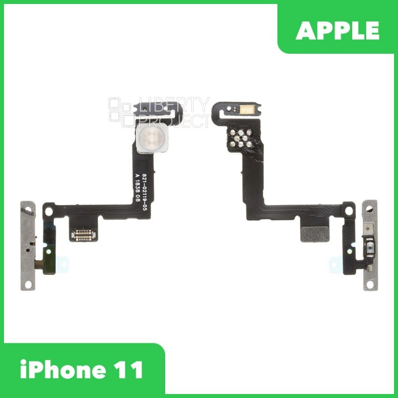 Шлейф/FLC iPhone 11 на кнопку включения/микрофон/вспышка 100% OR