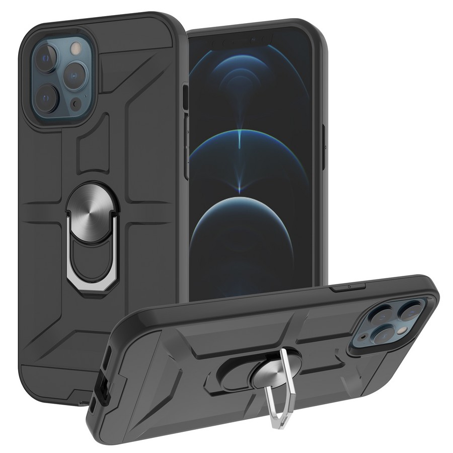 Противоударная накладка Armor Case с кольцом для Apple iPhone 13 Mini черный