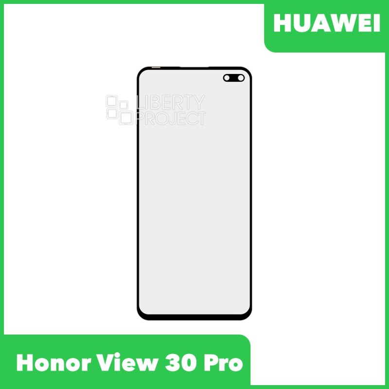 Стекло для переклейки Huawei Honor View 30 Pro (OXF-AN10) (черный)