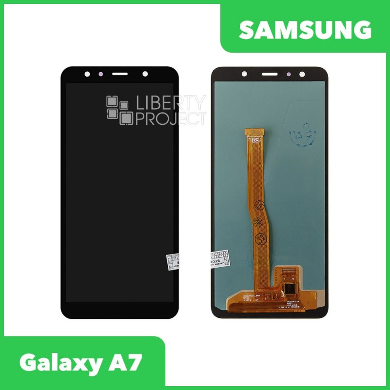 LCD дисплей для Samsung Galaxy A7 2018 SM-A750 в сборе с тачскрином OLED (черный)