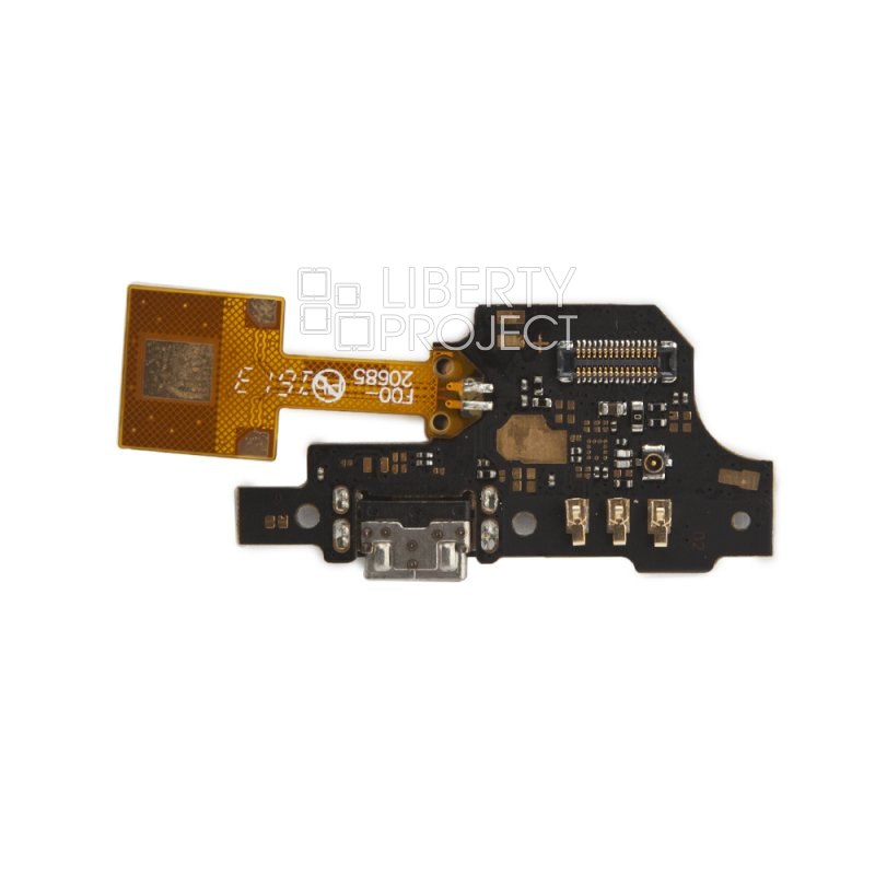 Шлейф/FLC ZTE Blade V7 Lite с ситемным разъёмом и микрофоном (нижняя плата)