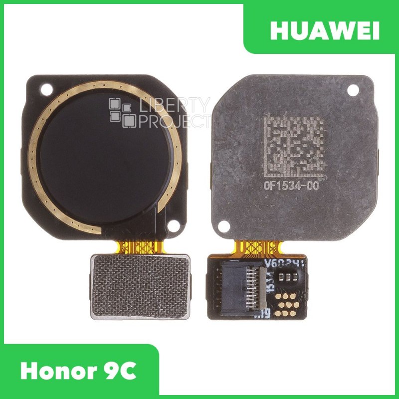 Шлейф для Huawei Honor 9C (AKA-L29) сканер отпечатка пальцев (черный)